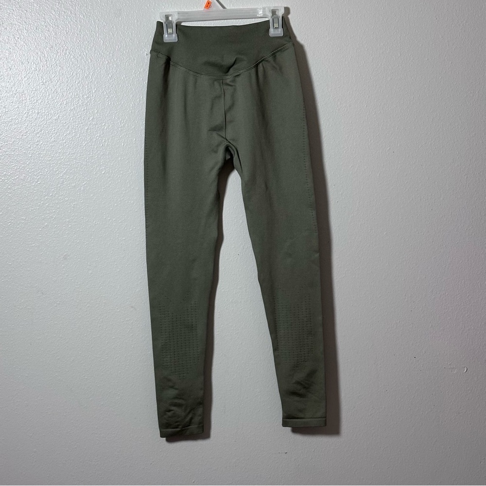 Gymshark Women Olive Green Athletic Leggings Size Small. - Picture 5 of 10